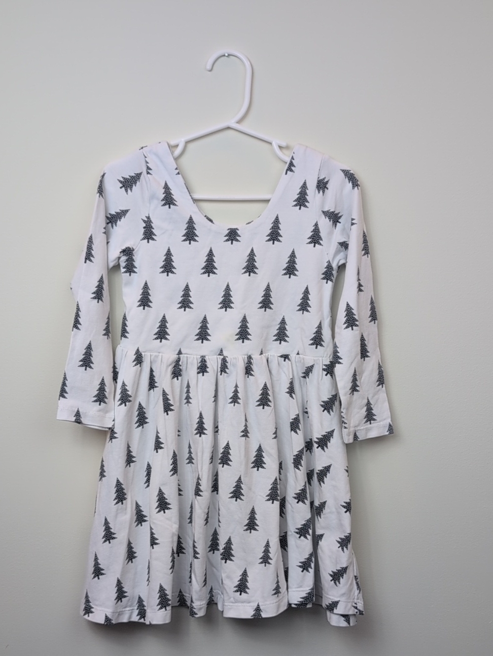 Monica + Andy Black And White Christmas Tree Dress 4T